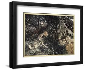 On the Ground Sleep Sound: I'Ll Apply to Your Eye, Gentle Lover, Remedy-Arthur Rackham-Framed Giclee Print