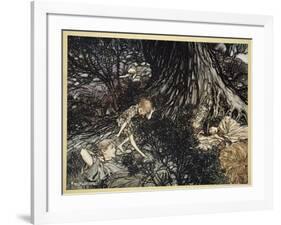 On the Ground Sleep Sound: I'Ll Apply to Your Eye, Gentle Lover, Remedy-Arthur Rackham-Framed Giclee Print