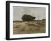 On the Heath Near Laren-Anton Mauve-Framed Art Print