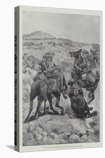 On the Heels of the Boers, Mounted Infantry Attacking a Wagon Train-Sir Frederick William Burton-Stretched Canvas