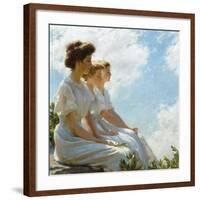 On the Heights-Charles Courtney Curran-Framed Premium Giclee Print