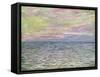 On the High Seas, Sunset at Pourville; Coucher De Soleil a Pourville, Pleine Mer, 1882-Claude Monet-Framed Stretched Canvas