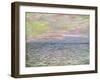 On the High Seas, Sunset at Pourville; Coucher De Soleil a Pourville, Pleine Mer, 1882-Claude Monet-Framed Giclee Print