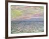 On the High Seas, Sunset at Pourville-Claude Monet-Framed Premium Giclee Print