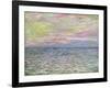 On the High Seas, Sunset at Pourville-Claude Monet-Framed Premium Giclee Print