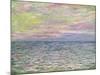 On the High Seas, Sunset at Pourville-Claude Monet-Mounted Premium Giclee Print