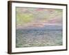 On the High Seas, Sunset at Pourville-Claude Monet-Framed Premium Giclee Print