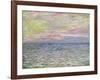 On the High Seas, Sunset at Pourville-Claude Monet-Framed Giclee Print