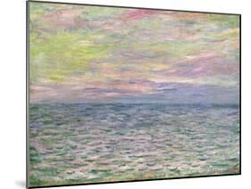 On the High Seas, Sunset at Pourville-Claude Monet-Mounted Giclee Print