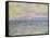 On the High Seas, Sunset at Pourville-Claude Monet-Framed Stretched Canvas