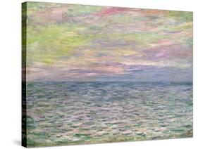 On the High Seas, Sunset at Pourville-Claude Monet-Stretched Canvas