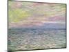 On the High Seas, Sunset at Pourville-Claude Monet-Mounted Giclee Print