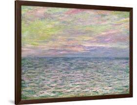 On the High Seas, Sunset at Pourville-Claude Monet-Framed Giclee Print