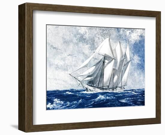 On the High Seas-Paul Strayer-Framed Giclee Print