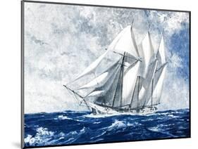 On the High Seas-Paul Strayer-Mounted Giclee Print