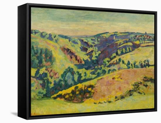 On the Hills of the Sedelle; Sur Les Hauteurs De La Sedelle-Armand Guillaumin-Framed Stretched Canvas