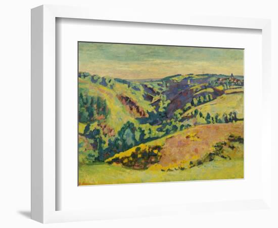 On the Hills of the Sedelle; Sur Les Hauteurs De La Sedelle-Armand Guillaumin-Framed Giclee Print