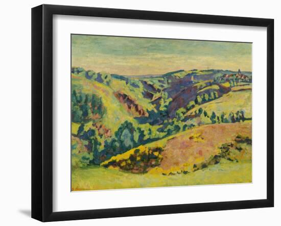 On the Hills of the Sedelle; Sur Les Hauteurs De La Sedelle-Armand Guillaumin-Framed Giclee Print