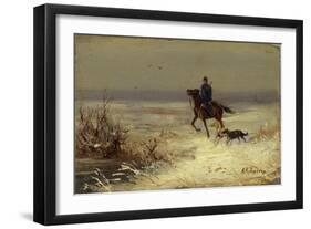 On the Hunting, Second Half of the 19th C-Alexei Danilovich Kivshenko-Framed Giclee Print