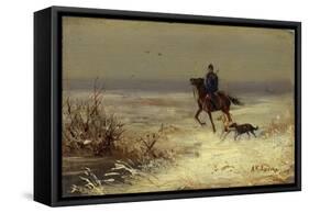 On the Hunting, Second Half of the 19th C-Alexei Danilovich Kivshenko-Framed Stretched Canvas