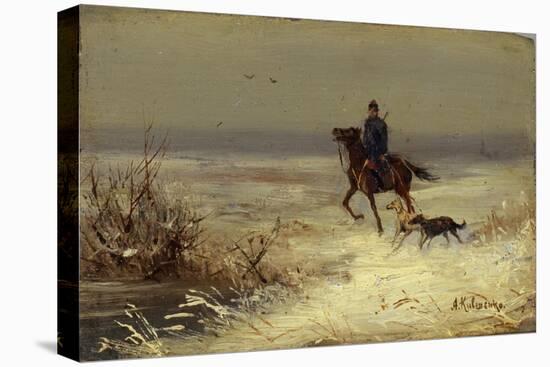 On the Hunting, Second Half of the 19th C-Alexei Danilovich Kivshenko-Stretched Canvas