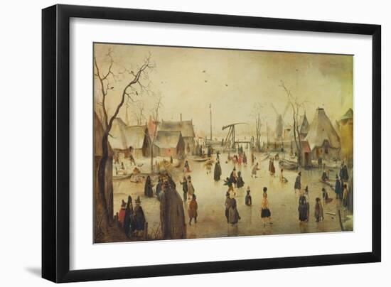 On the Ice, C. 1610-Hendrick Avercamp-Framed Giclee Print