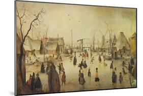 On the Ice, C. 1610-Hendrick Avercamp-Mounted Giclee Print