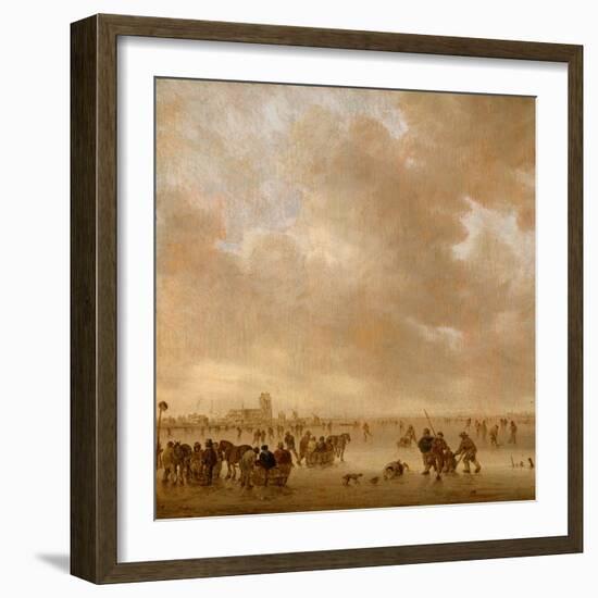 On the Ice Near Dordrecht, 1643-Jan Van Goyen-Framed Giclee Print