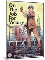 "On the Job For Victory", 1918-null-Mounted Giclee Print