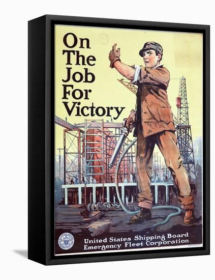"On the Job For Victory", 1918-null-Framed Stretched Canvas
