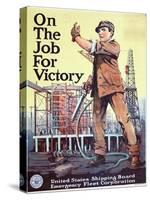 "On the Job For Victory", 1918-null-Stretched Canvas