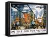 On the Job for Victory Poster-Jonas Lie-Framed Stretched Canvas