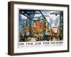 On the Job for Victory Poster-Jonas Lie-Framed Giclee Print