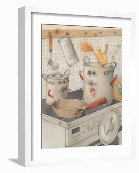 On the Kitchen Range, 2003-Kestutis Kasparavicius-Framed Giclee Print