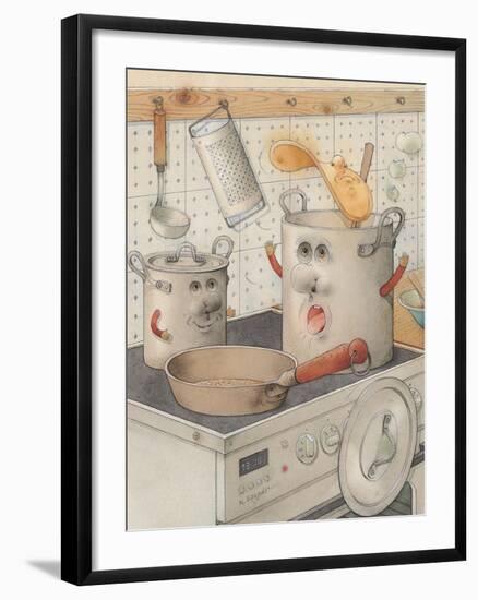 On the Kitchen Range, 2003-Kestutis Kasparavicius-Framed Giclee Print