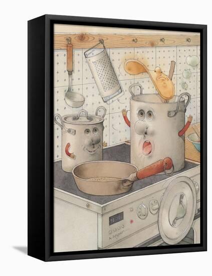 On the Kitchen Range, 2003-Kestutis Kasparavicius-Framed Stretched Canvas