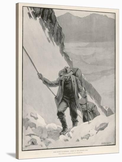 On the Klondike Trail, Gold Prospectors at the Summit of the Notorious Chilkoot Pass-Julius M. Price-Stretched Canvas