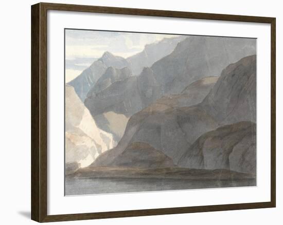 On the Lake Como, 1781-Francis Towne-Framed Giclee Print