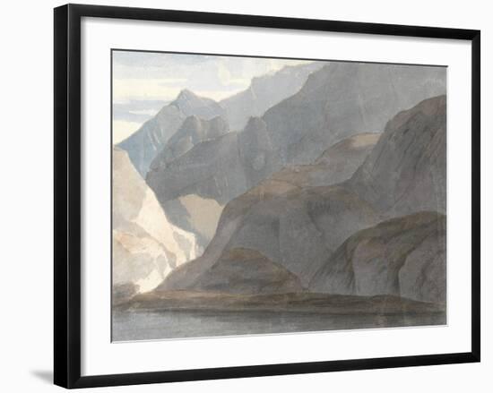 On the Lake Como, 1781-Francis Towne-Framed Giclee Print