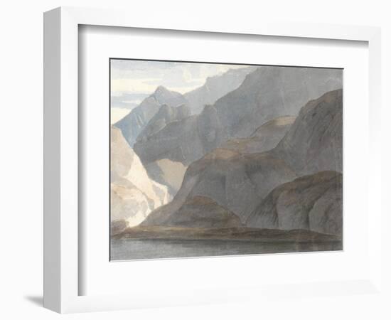 On the Lake Como, 1781-Francis Towne-Framed Giclee Print