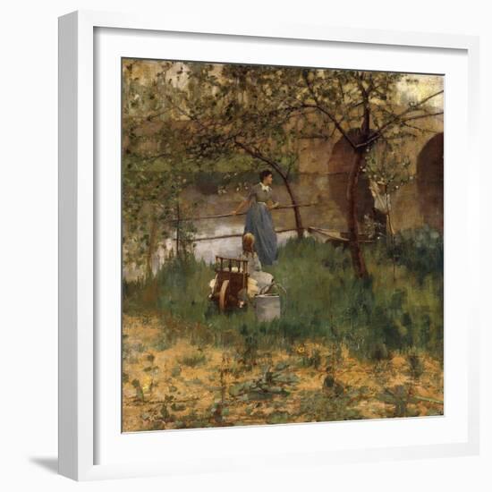 On the Loing, 1884-Sir John Lavery-Framed Giclee Print