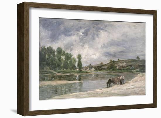 On the Loire, 1874-Charles Francois Daubigny-Framed Giclee Print