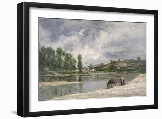 On the Loire, 1874-Charles Francois Daubigny-Framed Giclee Print
