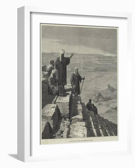 On the Look-Out from the Pyramids of Egypt-null-Framed Giclee Print