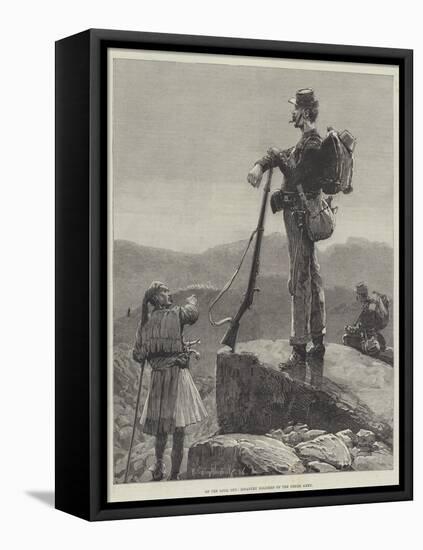 On the Look Out, Infantry Soldiers of the Greek Army-Richard Caton Woodville II-Framed Stretched Canvas