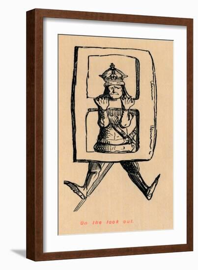 'On the look out',-John Leech-Framed Giclee Print