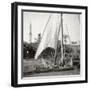 On the Mahmoudiyah Canal, Alexandria, Egypt, 20th Century-J Dearden Holmes-Framed Photographic Print