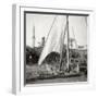 On the Mahmoudiyah Canal, Alexandria, Egypt, 20th Century-J Dearden Holmes-Framed Photographic Print