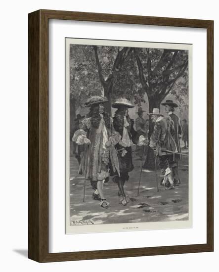 On the Mall in 1660-Richard Caton Woodville II-Framed Giclee Print