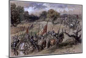On the March, 1874-John Gilbert-Mounted Giclee Print